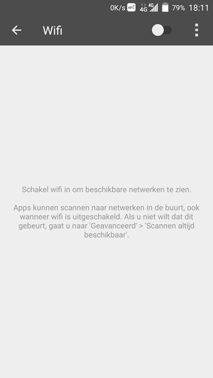 Schakel Wifi in