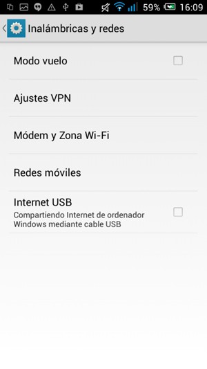 Seleccione Redes móviles