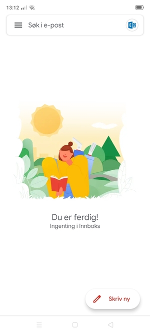 Kontoen er klar til bruk