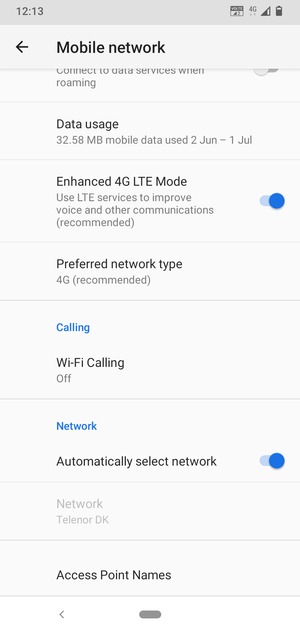 Select Access Point Names