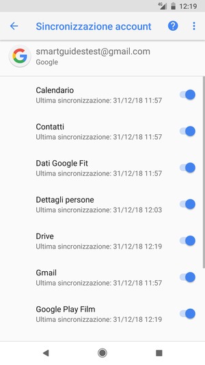 Seleziona il tasto Menu
