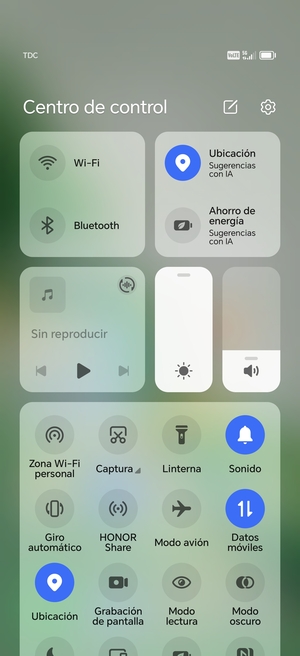 Desactive Ubicación