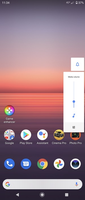 Select Sound to change to vibration mode