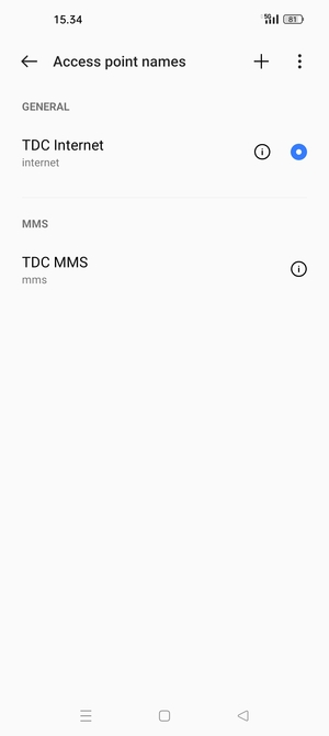 Select the Menu button