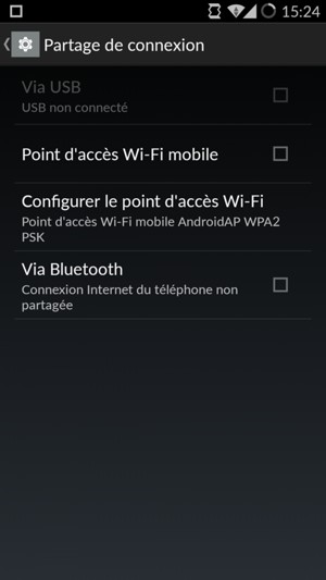Sélectionnez Configurer le point d'accès Wi-Fi