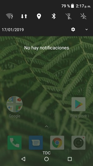 Deslice hacia abajo el menú superior de nuevo