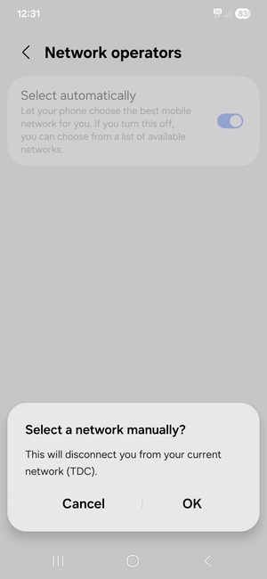Select OK