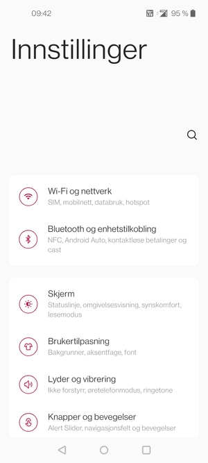 Velg Wi-Fi og nettverk