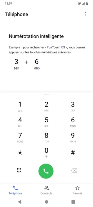 Appuyez longuement sur le numéro 1
