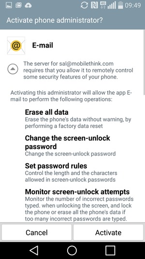 Select Activate