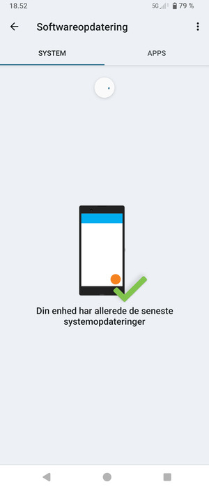 Afvent at søgningen er afsluttet