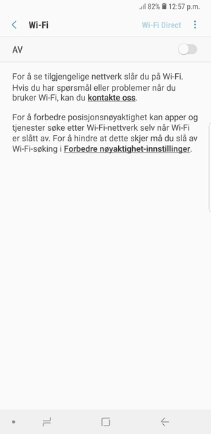 Slå på Wi-Fi