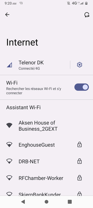 Sélectionnez le réseau sans fil auquel vous souhaitez vous connecter