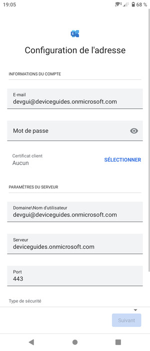 Saisissez votre mot de passe
