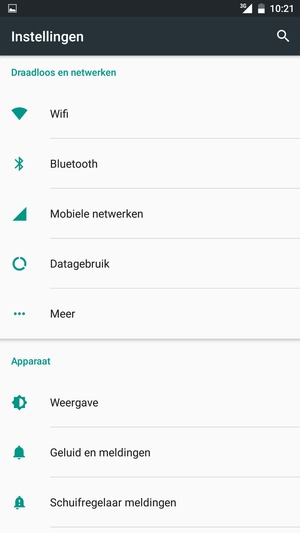 Selecteer Wifi