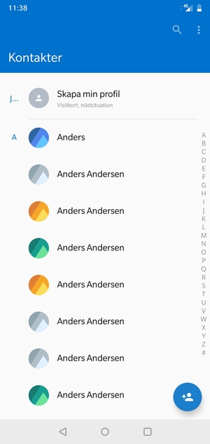 Tryck på Meny-knappen