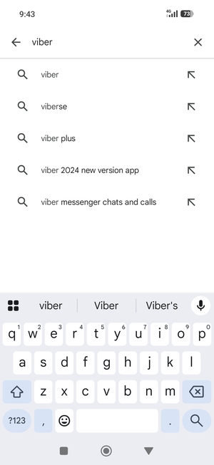 Enter the app name and select Search