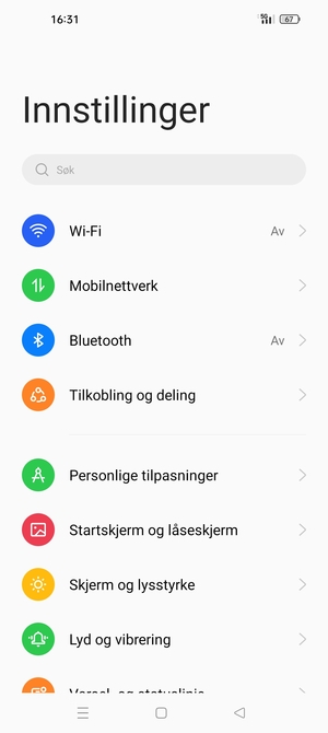 Velg Mobilnettverk
