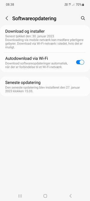 Vælg Download og installer