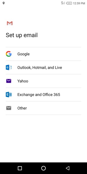 Select Outlook, Hotmail, and Live