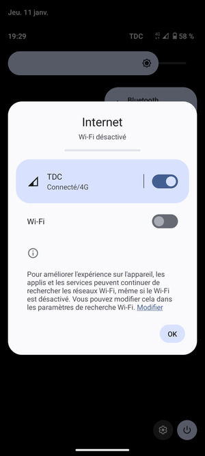 Sélectionnez OK