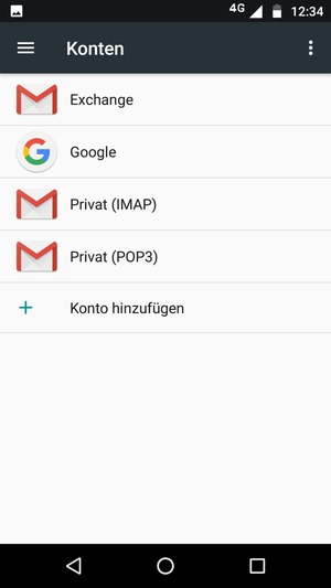Wählen Sie Google