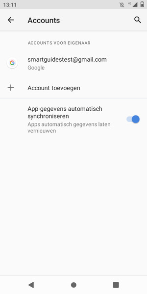 Selecteer uw Google-account