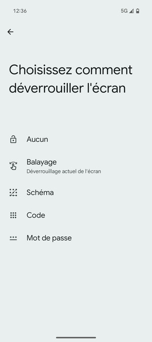 Sélectionnez Schéma