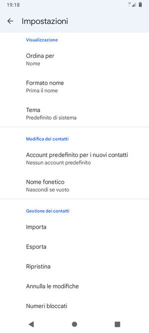 Scorri e seleziona Importa