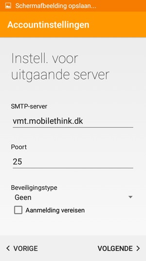Haal het vinkje uit het Aanmelding vereisen selectievakje en selecteer VOLGENDE