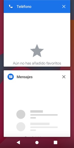 Seleccione el icono Eliminar para cerrar todas las aplicaciones en ejecución
