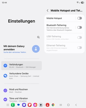 Wählen Sie Mobile Hotspot