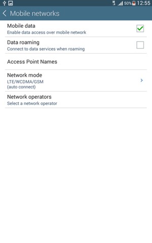Select Access Point Names