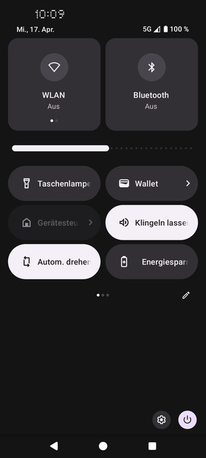 Streifen Sie nach links