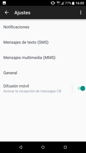 Seleccione Mensajes de texto (SMS)