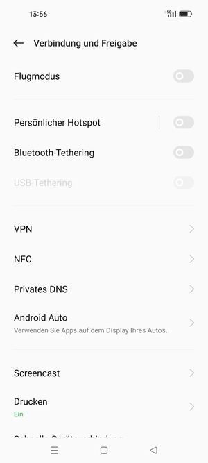 Wählen Sie Persönlicher Hotspot