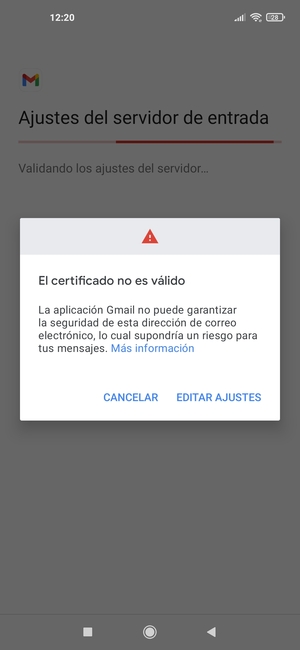 Seleccione EDITAR AJUSTES