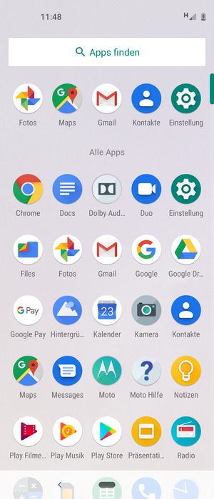 Wählen Sie Einstellung