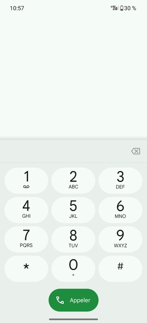 Appuyez longuement sur le numéro 1