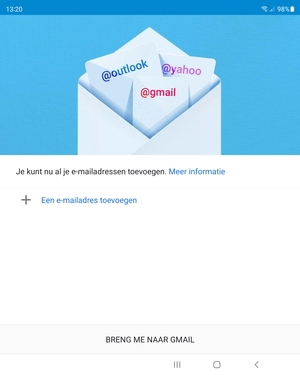 Selecteer Een e-mailadres toevoegen
