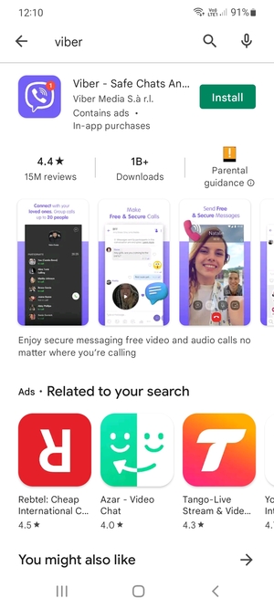 Select the app