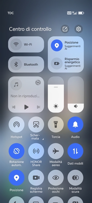 Attiva Luminosità automatica