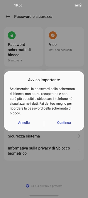 Seleziona Continua