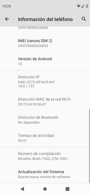 Seleccione Actualización del Sistema