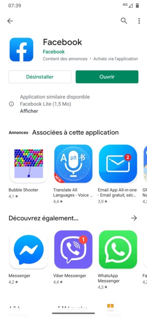 Sélectionnez Ouvrir