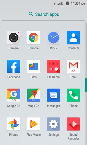 Scroll to and select Settings