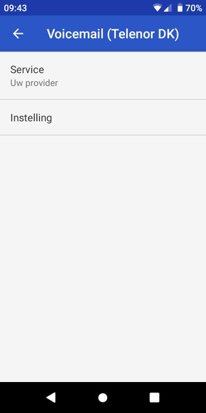 Selecteer Instelling