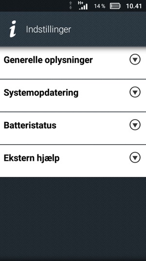 Vælg Systemopdatering