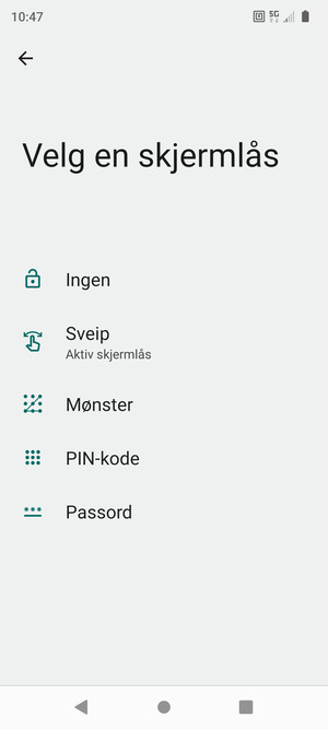 Velg Mønster