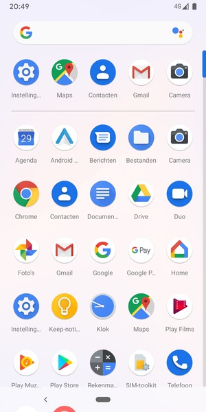 Selecteer Gmail